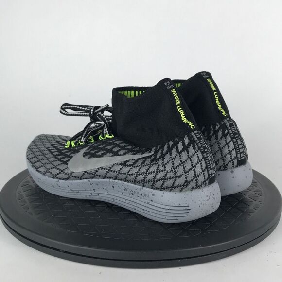 Nike LunarEpic Flyknit Shield H20 Black Running Shoes 849665-001 Womens Size 6.5 - Picture 7 of 12